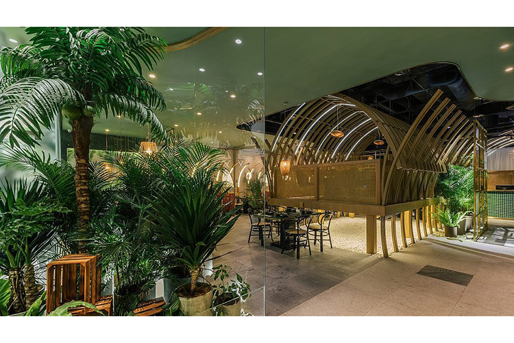 潤(rùn)園四季火鍋店餐飲空間設(shè)計(jì)02