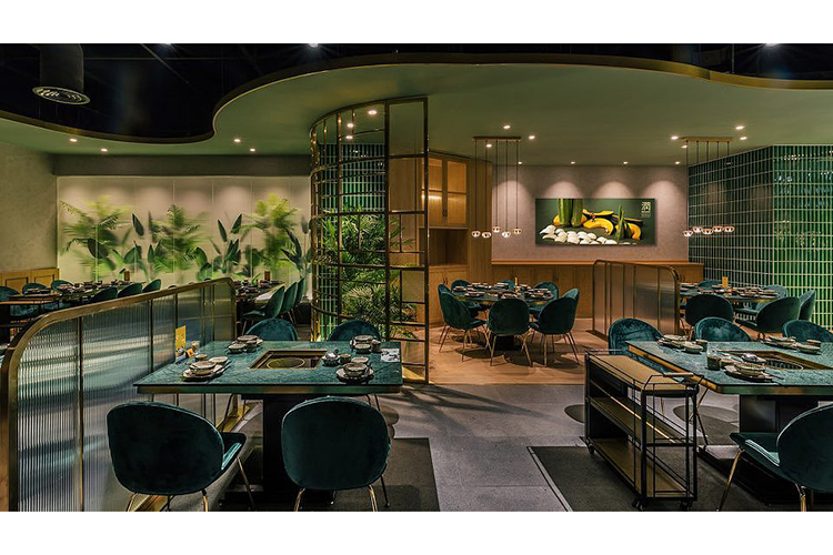 潤(rùn)園四季火鍋店餐飲空間設(shè)計(jì)05