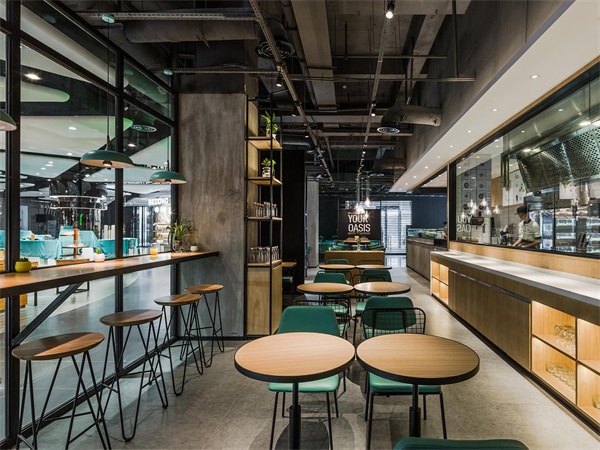 EO蔬果料理深圳華強北店料理店裝修設計