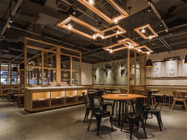 特色餐廳——深湖記深圳來福士廣場店火鍋店裝修設計