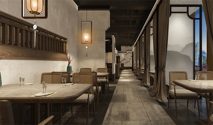 中式餐廳空間設(shè)計(jì)